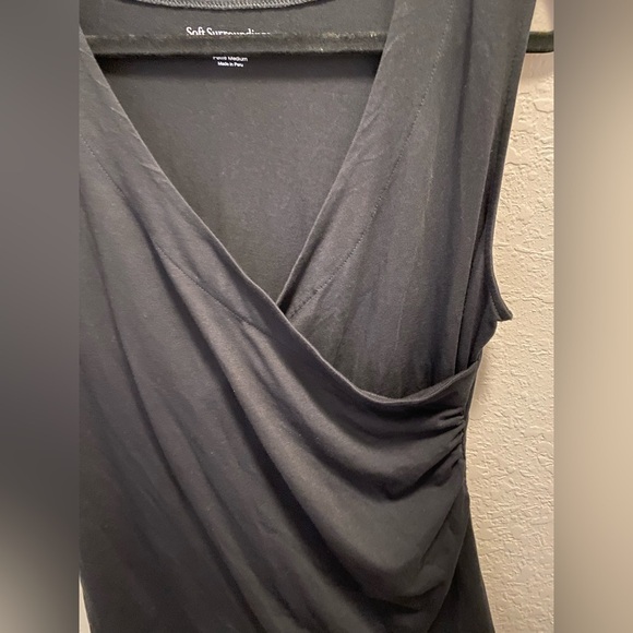 Soft Surroundings Black Crossover Blouse - Picture 2 of 4